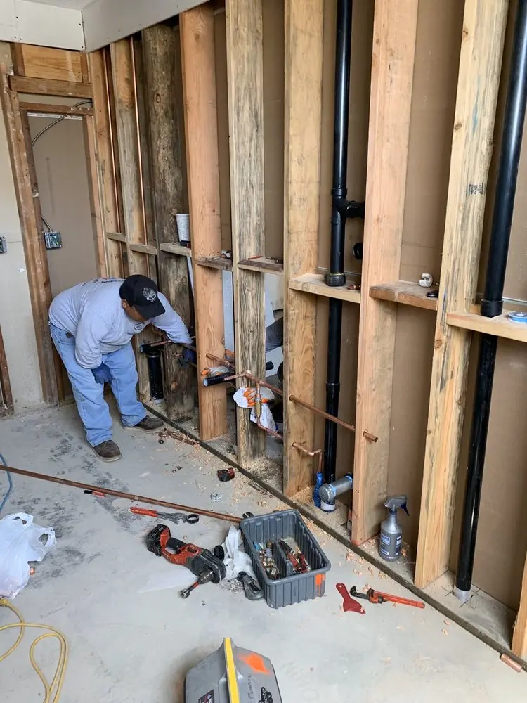 Commercial rough-in plumbing for Gas Line Repair in Brenham